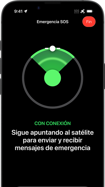 Prestación de mensajes vía satélite en uso